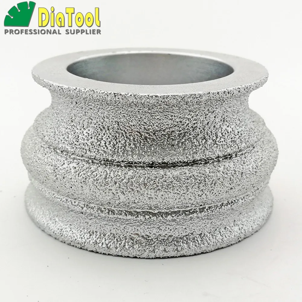 Diatool Dia75mmX40mm diamond профиль Шлифовальный круг для камня ВАКУУМНОЙ ПАЙКИ DIAMOND