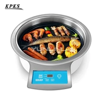 2000w smokeless barbecue grill commercial electric griddle intelligent digital control bbq stove dt31