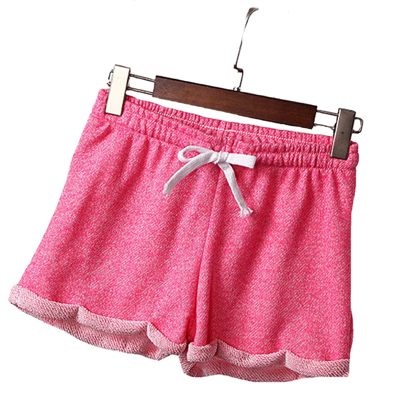 

VISNXGI Women Casual Shorts Fitness Workout Summer Shorts Female Elastic Skinny Slim Beach Egde Short Hot Drawstring Short 2020