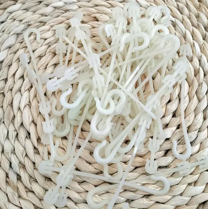 50pcs 50 шт в наборе! Прочный пластиковый томат, Горшечное растение, поддерживающий зажим, крючок для винограда, соединяет лозы, шпалерная застежка, садовый кабель, сельскохозяйственный пучок проволоки - Цвет: 50pcs