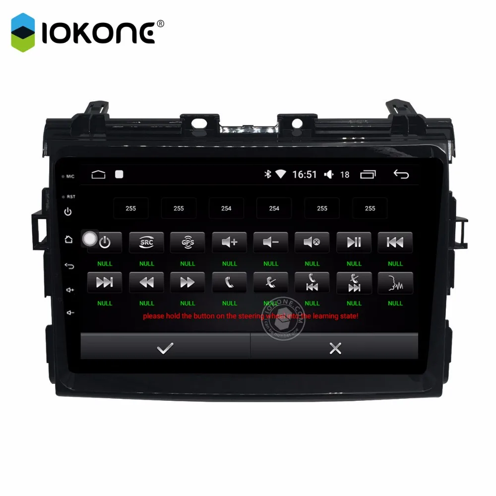 IOKONE 8 core Автомобильный мультимедийный DVD Радио 9 дюймов android 0 ips 2.5D радио 2 din стерео