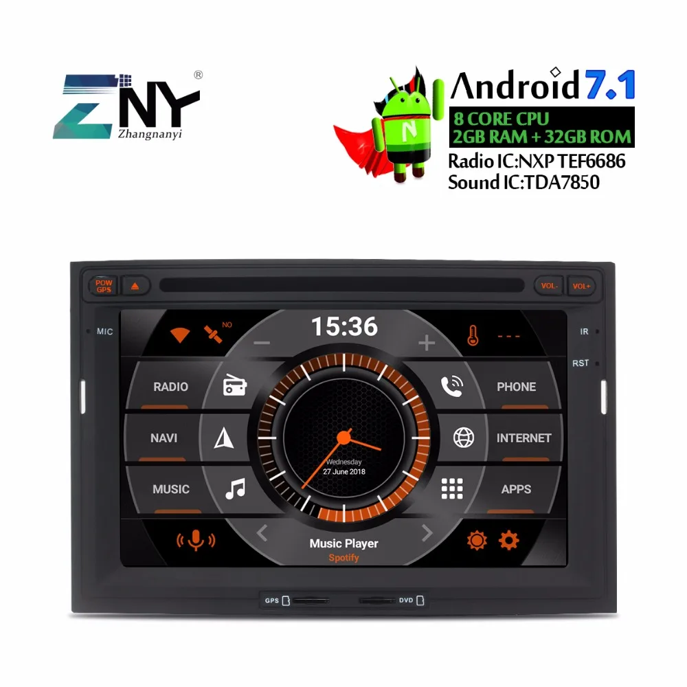 7 &quotAndroid 1 Авторадио gps для Jumpy эксперт Scudo Автомобильный DVD стерео ПК головного