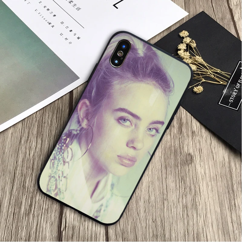 Billie Eilish горячий музыкальный певец черный мягкий Силиконовый ТПУ чехол для телефона для iPhone 5 5C 5S SE 6 6plus 7 7plus 8 8plus X XS XR XS Max - Цвет: 18121405-4.jpg