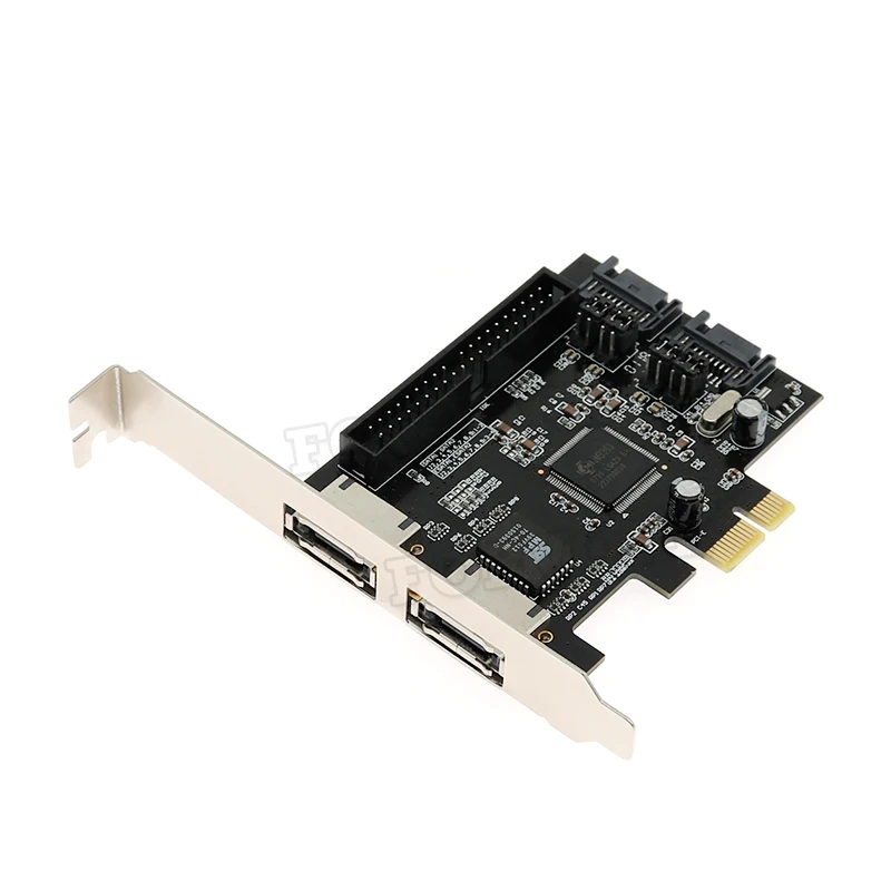 Комбинированный 2 порта SATA 0 + IDE eSATA PCI e express RAID контроллер карта адаптер