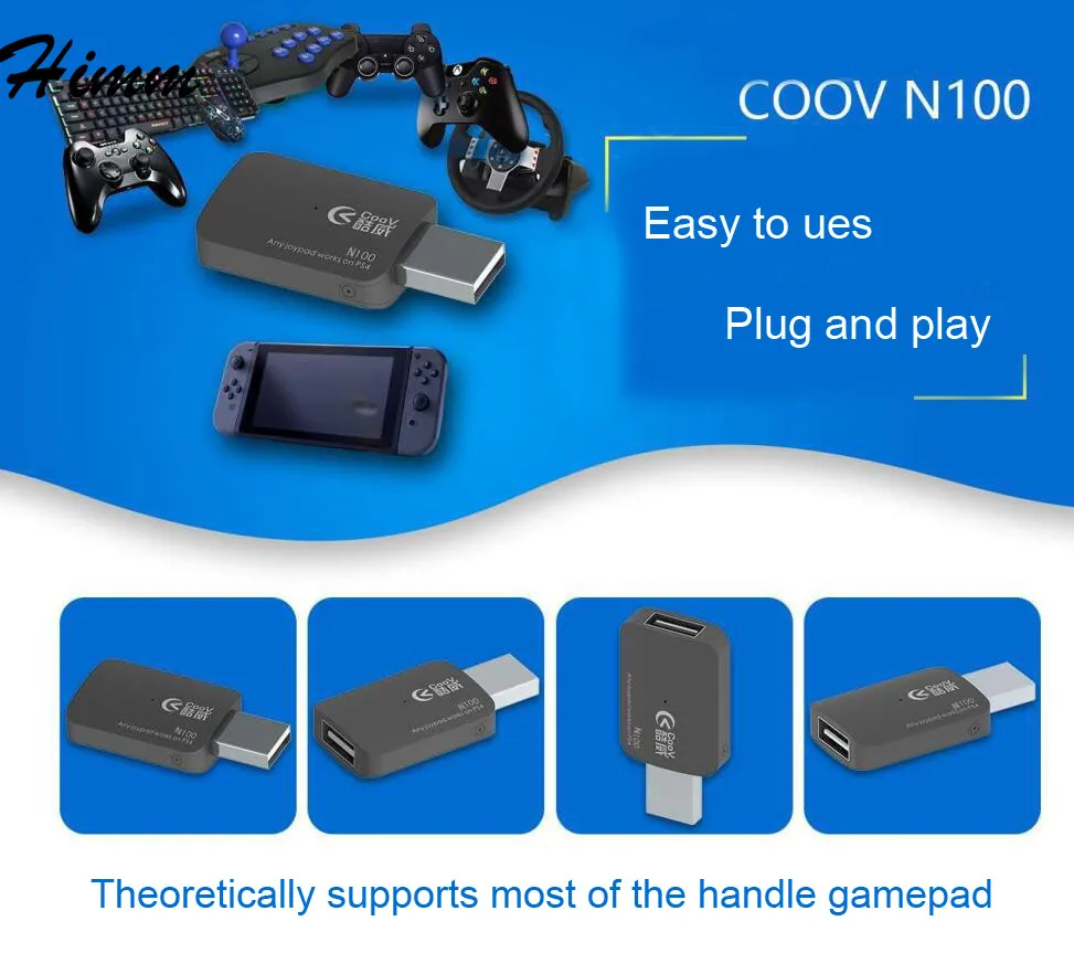 Для Coov N100 PS3/PS4/Xbox 360/Xbox One для Nintendo Switch NS USB контроллер конвертер адаптер проводной