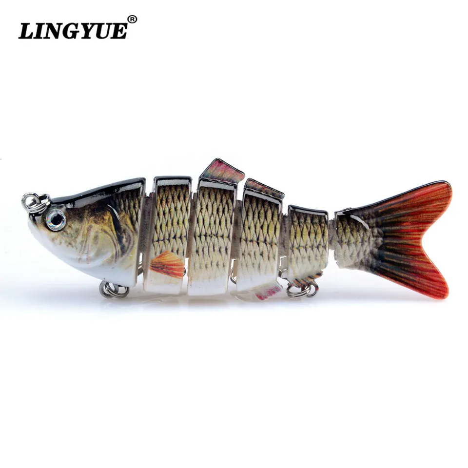 5 шт./Лот рыболовные приманки 6 секций многосекционная свимбейт искусственная