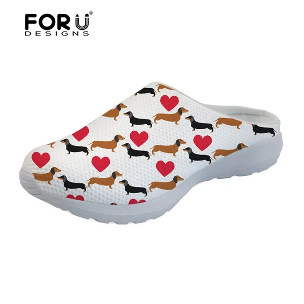 FORUDESIGNS/летние женские шлепанцы на плоской подошве с милым рисунком кота; женские повседневные домашние тапочки; пляжные дышащие сандалии; женская обувь; - Цвет: H8607CA