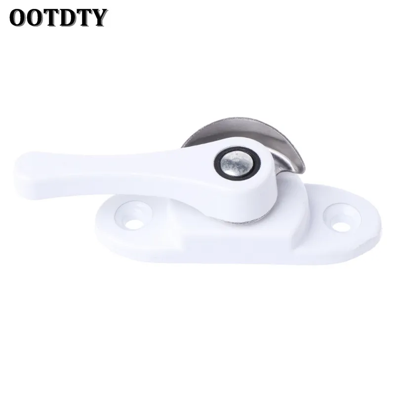 White OOTDTY замок двери и окна из нержавеющей стали замок двери створки помех окна Засов Замок безопасности - Цвет: White