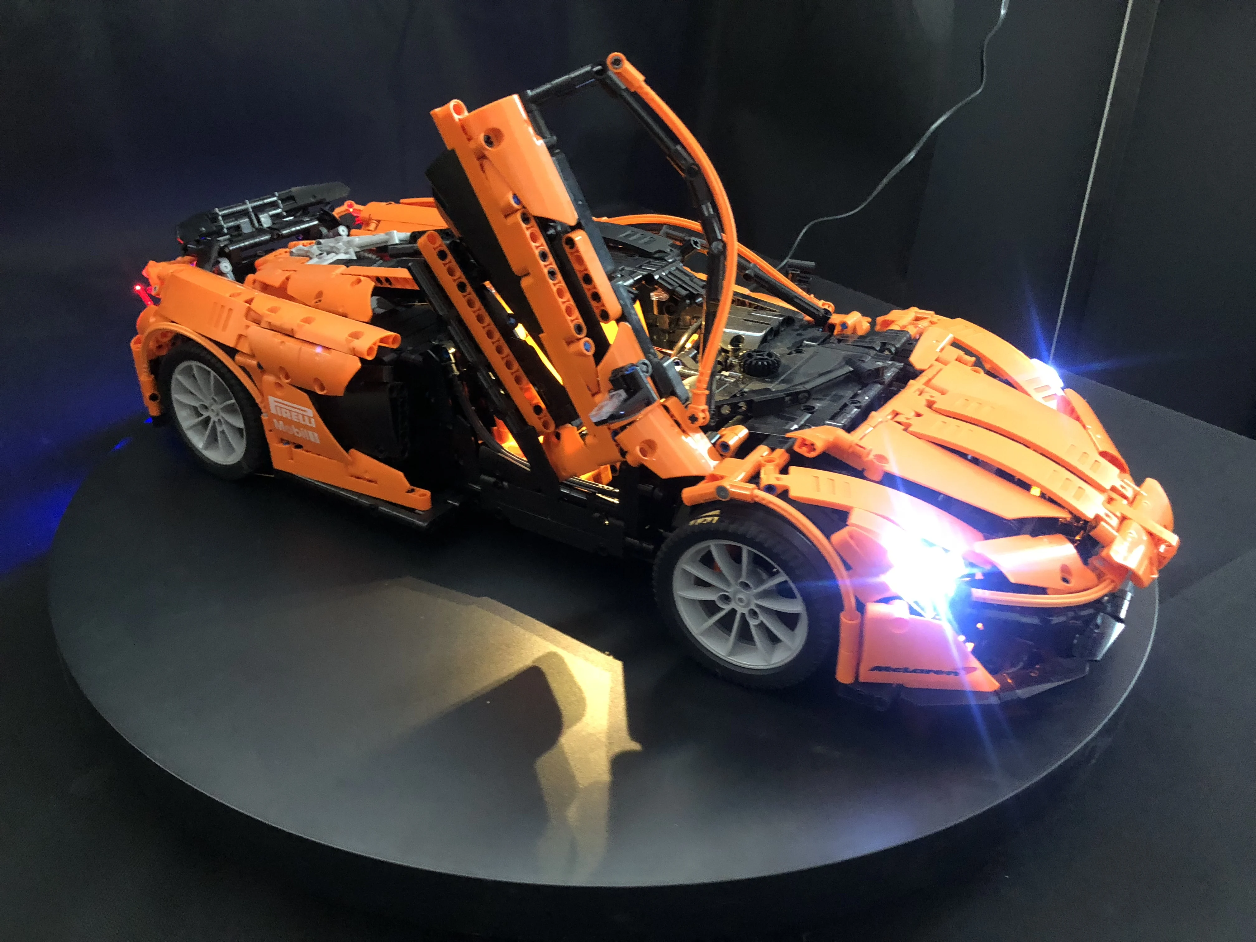 McLaren P1 hypercar 1:8 MOC набор сделай сам со светодиодной подсветкой совместимый с Iegoset 16915