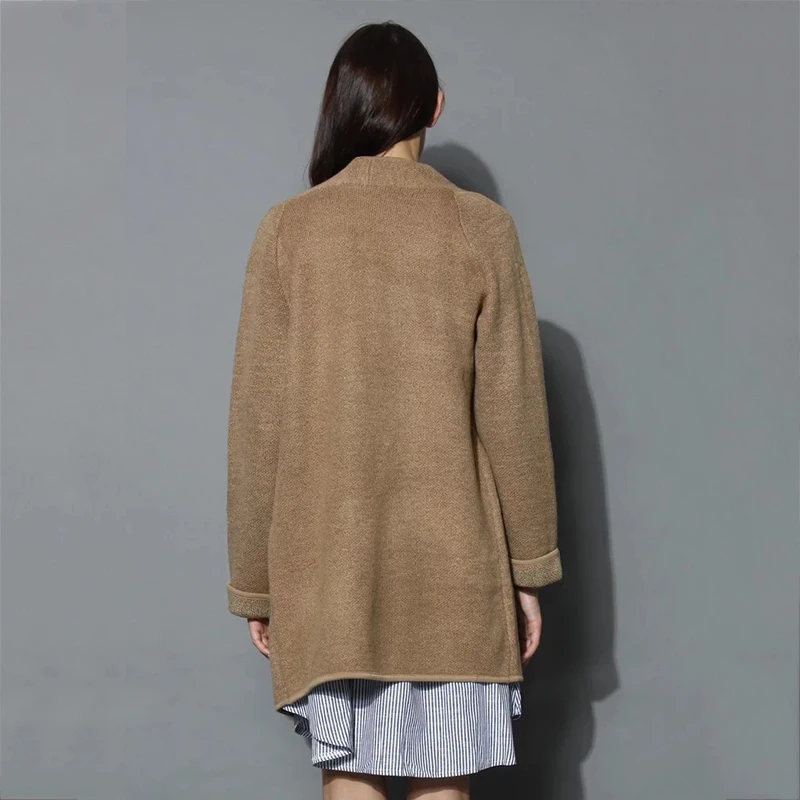 2019 Sash elastic cardigan winter sweater women jumper Knitted female coat Soft casual pull outerwear |