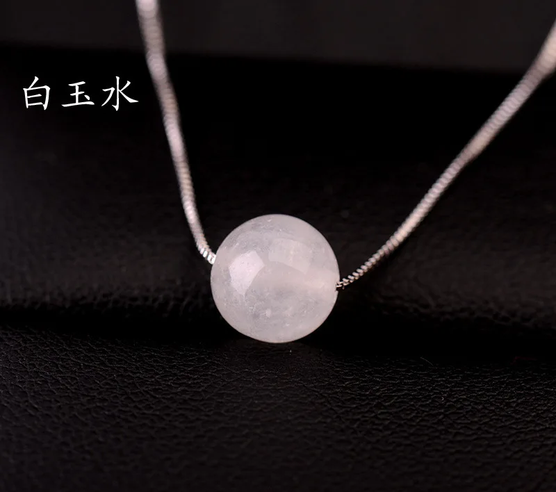 

Plated Necklace Fashion Jewelry Natural Stone Crystal Bead Necklace for Women
