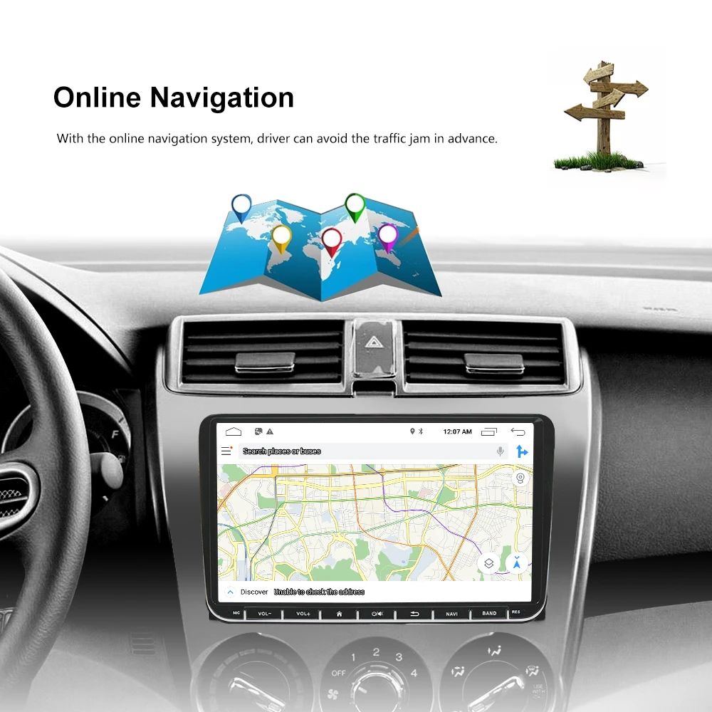 AMPrime 9 &quotAndroid автомобильный Радио gps навигации мультимедийный плеер для Skoda Octavia Golf
