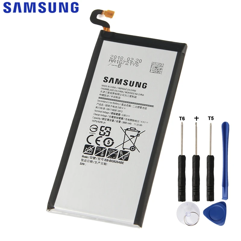 samsung Батарея для Galaxy S6 edge Plus G928P G9287 G928F G928V G9280 SM-G9280 S6edge+ натуральная EB-BG928ABE EB-BG928ABA