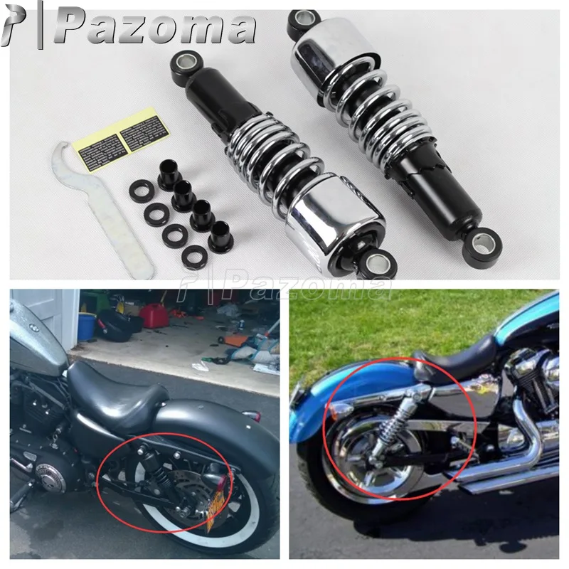 Передняя и задняя подвеска из хромированной стали для Harley Touring FLT FLHT FLTR|Накладки