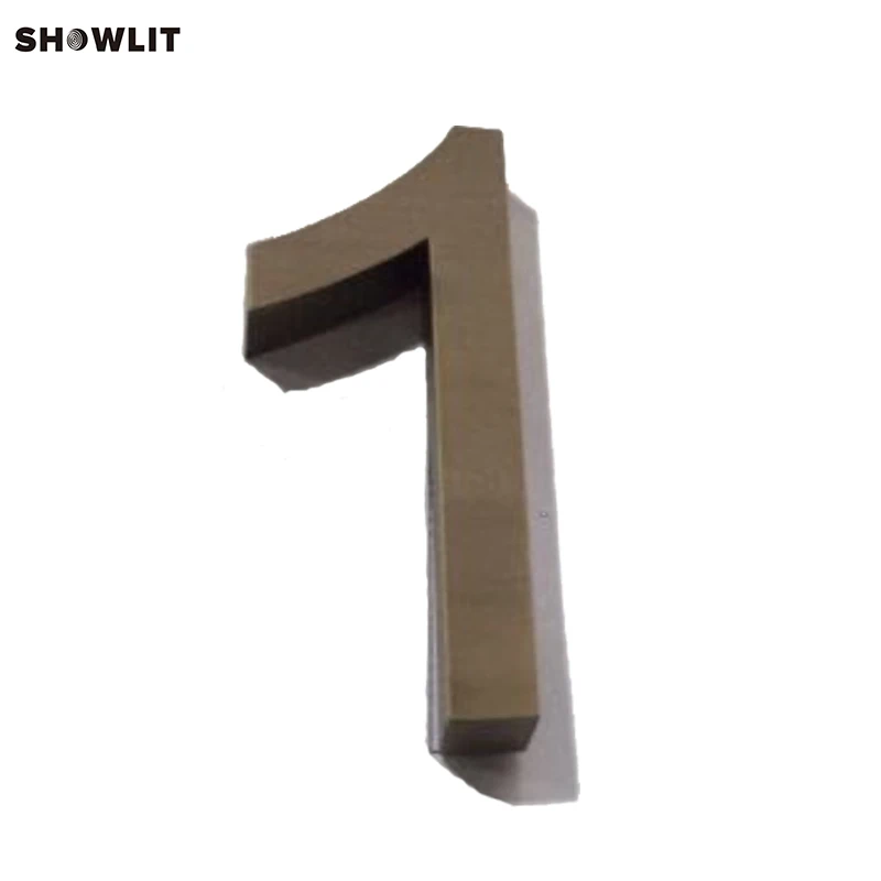 

Brushed Antique Bronze Modern House Numbers Custom Made