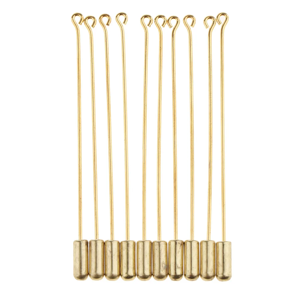 

10 Piece 7.1cm Long Needle Plug Lapel Stick Hat Scarf Brooch Boutonniere Pin DIY Brooch Pin Pad accessories for jewelry making