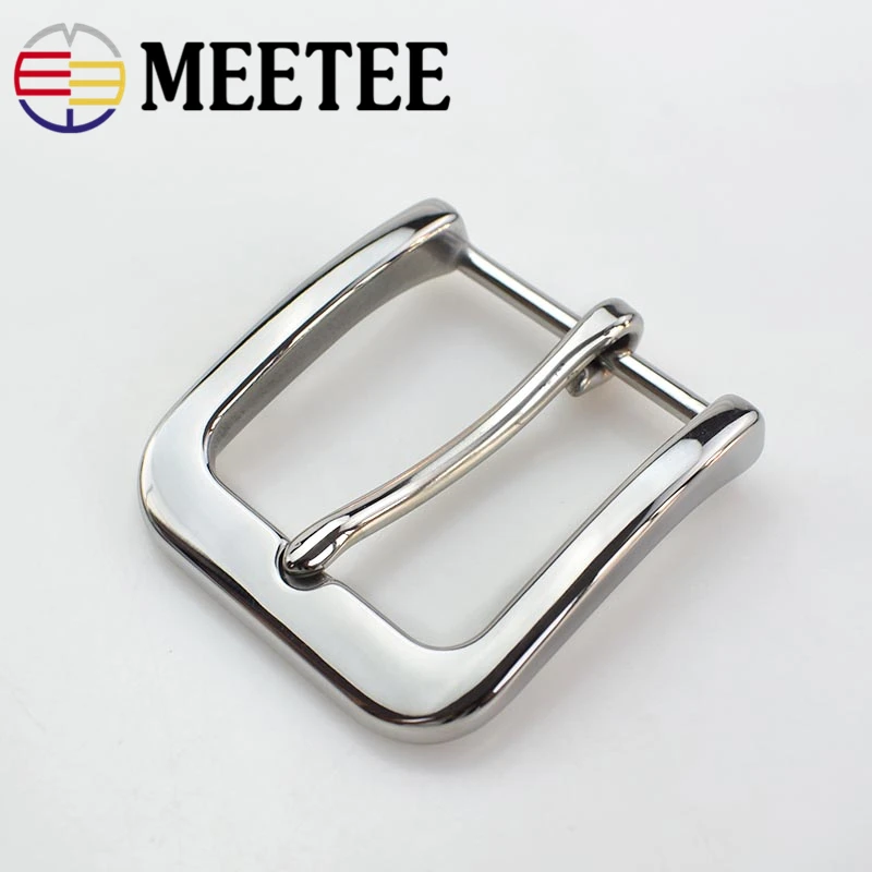 Meetee 35/40 мм сплошной Нержавеющая сталь в ковбойском стиле, с ремешком и пряжкой DIY Кожа Craft аппаратные средства металлический Для мужчин, аксессуары для кожаного ремня AP012