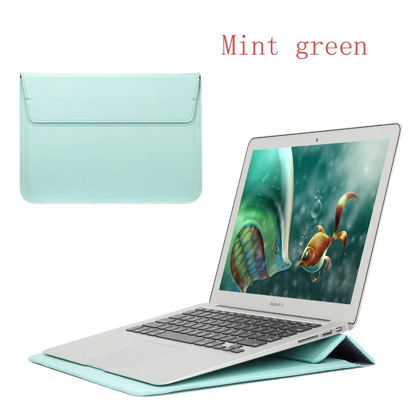 green xinfeng Чехол для ноутбука для Appl Macbook Air, Pro, retina, 11,12, 13,15 дюймов сумки для ноутбуков. Pro 13," 15,4" с/без сенсорной панели - Цвет: green xinfeng