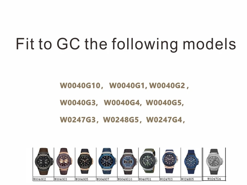Подходит для GC ремешок для часов из воловьей кожи высокого качества мужской ремешок для часов W0040G1W0040G2