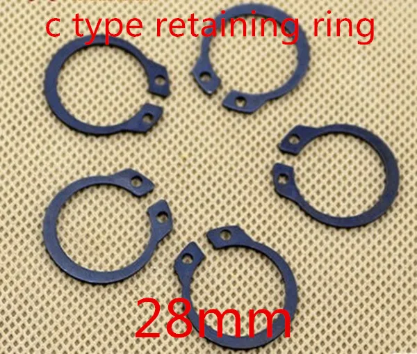 

50pcs/lot m28 28mm C type snap ring ,C type retaining clip ring washer alloy steel