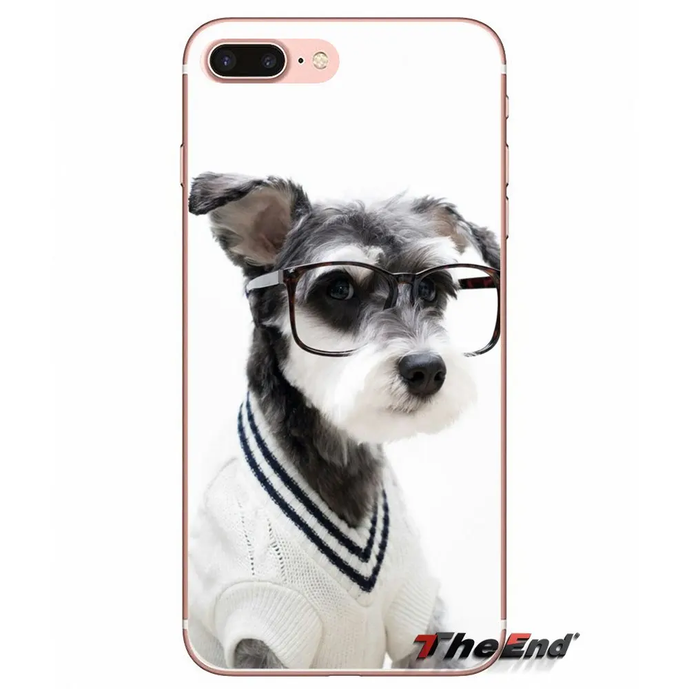 Прозрачный чехол из ТПУ funny Schnauzer dog Для Huawei P Smart Y6 P8 P9 P10 Plus Nova P20 Lite Pro Mini 2017 SLA L02 L22
