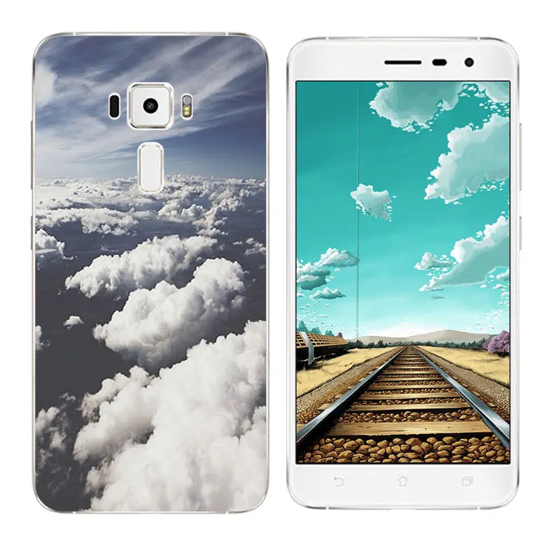 for Asus Zenfone 3 Case ZE552KL Soft Silicone TPU Expression Printing Phone 5.5&quot Coque Capa |