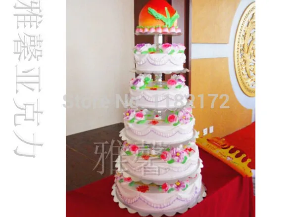 

Free Shipping !!Hot Popular 6 Tier Acrylic Wedding crystal cake stand