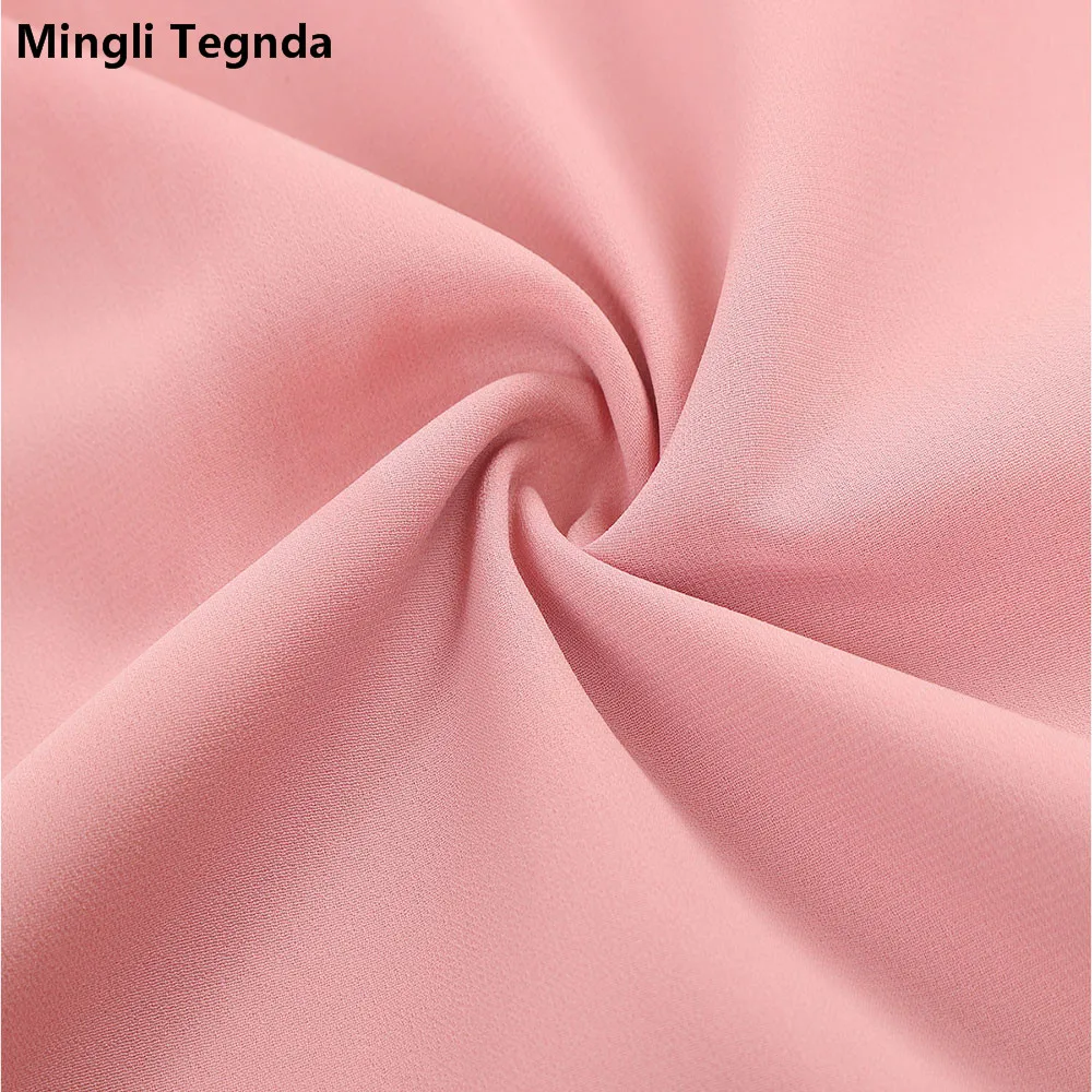 Платье для подружки невесты Mingli Tengda пикантное Розовое Шифоновое темно-синее
