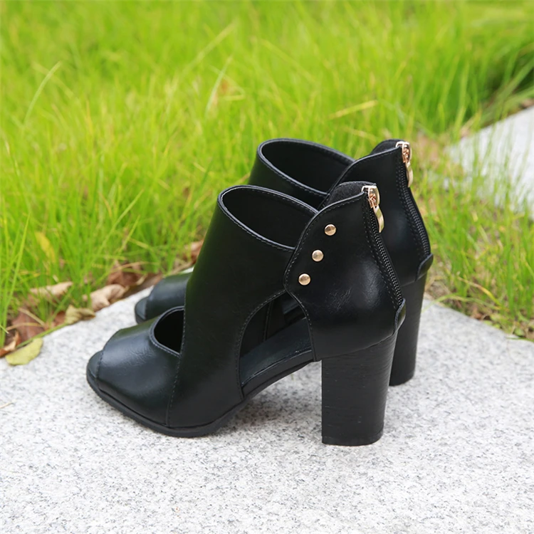 Г.; пикантные женские сандалии-гладиаторы; кожаные туфли-лодочки на высоком каблуке; женские весенне-Летние Босоножки с открытым носком; sandalias mujer; большие размеры 34-42