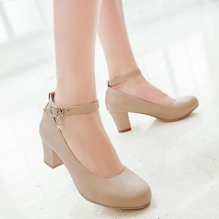 Розового белого и черного цвета с круглым носком Цвет Черный Женские туфли на