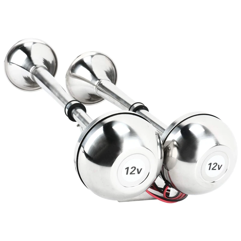 12V Stainless Steel Double Horn Horn Low Tone