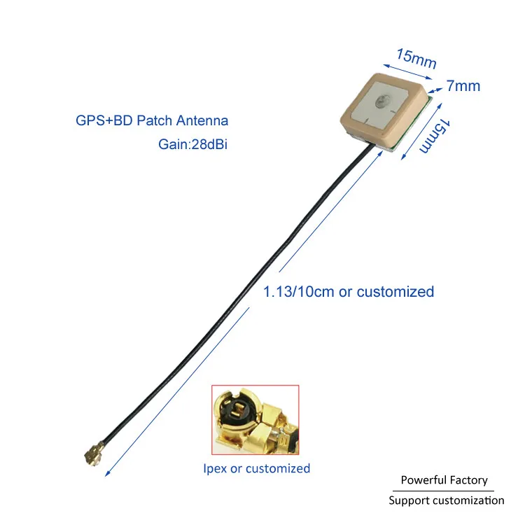 Внутренняя керамическая антенна 28 дБи с высоким коэффициентом усиления 1575 МГц 1564