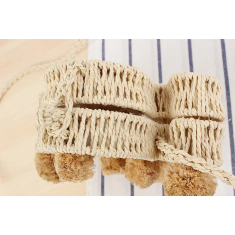 Соломенные пляжные сумки из ротанга для женщин плетеная пляжная сумочка ручной