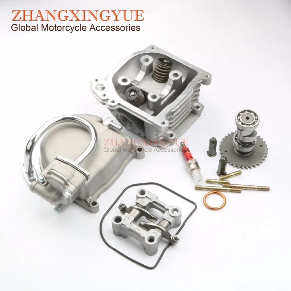 80cc EGR головки цилиндров комплект и распределительного и рокер и головки цилиндров и болт для GY6 50cc обновления 80cc 139QMB скутер
