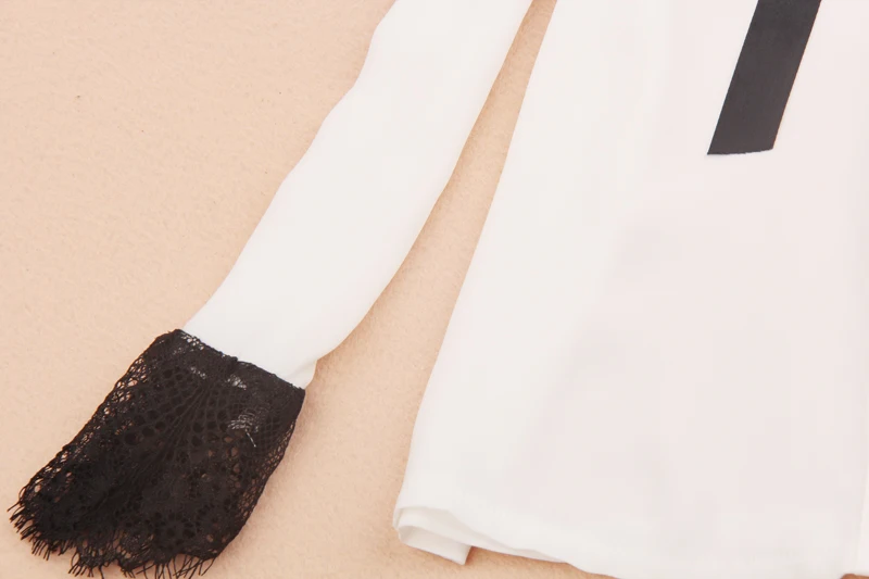 Школьные блузки для девочек на осень детская одежда маленьких кружевная