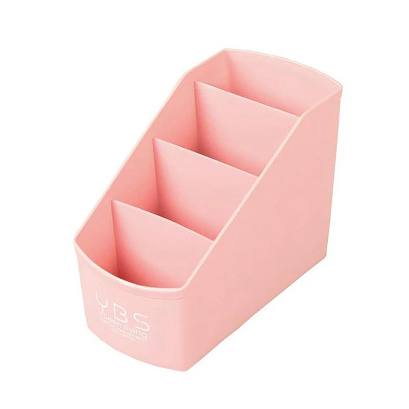 pink Пластиковый косметический ящик, органайзер для макияжа, коробка для хранения косметики, контейнер для ногтей, шкатулка, держатель, настольный чехол для хранения - Цвет: pink