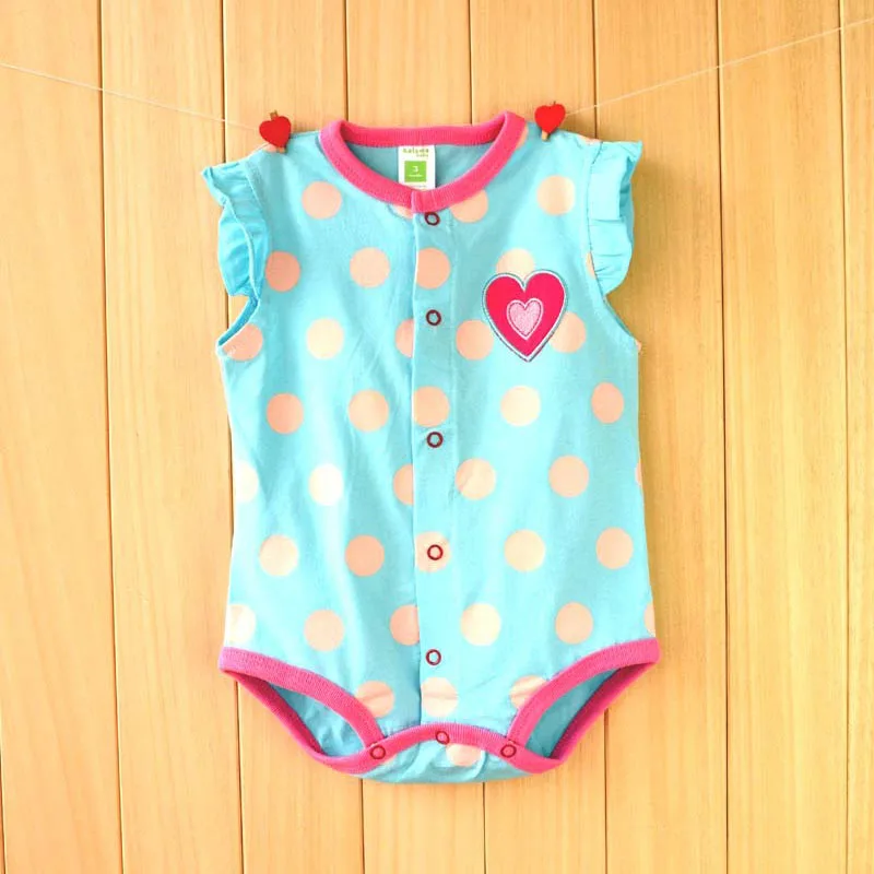 Детский комбинезон с коротким рукавом мультяшным принтом|newborn baby clothing|baby short sleeves