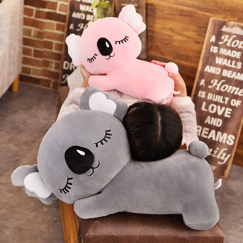 75 см серый/розовый Kawaii Koala плюшевые игрушки детская мягкая кукла милый подарок