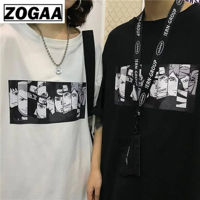 Крутая Harajuku футболка с Наруто уличная одежда мужская летняя модная Аминовым