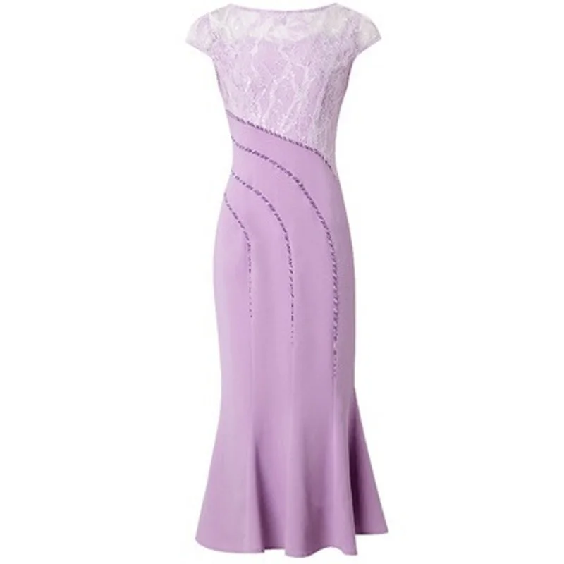 Женское кружевное платье Русалочка облегающее винтажное большого размера с