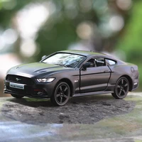 136 scale high imitation alloy model carmatte ford mustang pull back retro car toy 2 open door toy vehicle free shipping