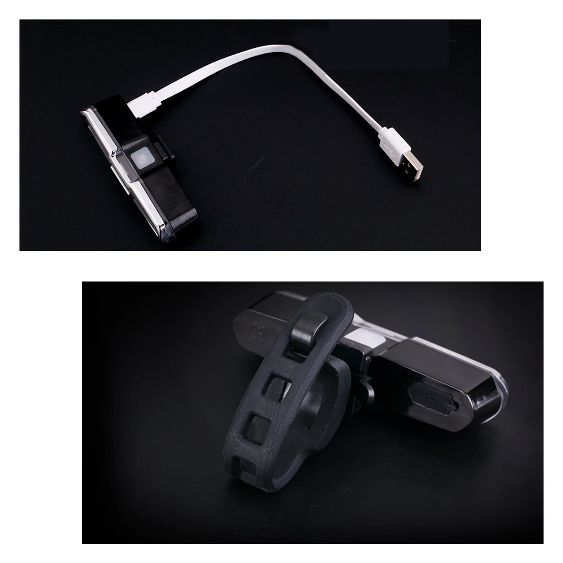 Горячий 5 режимов двойной цвет USB Перезаряжаемый супер яркий COB светодиодный велосипедный велосипед велосипедные Задние габаритные лампы+ USB кабель+ кронштейн