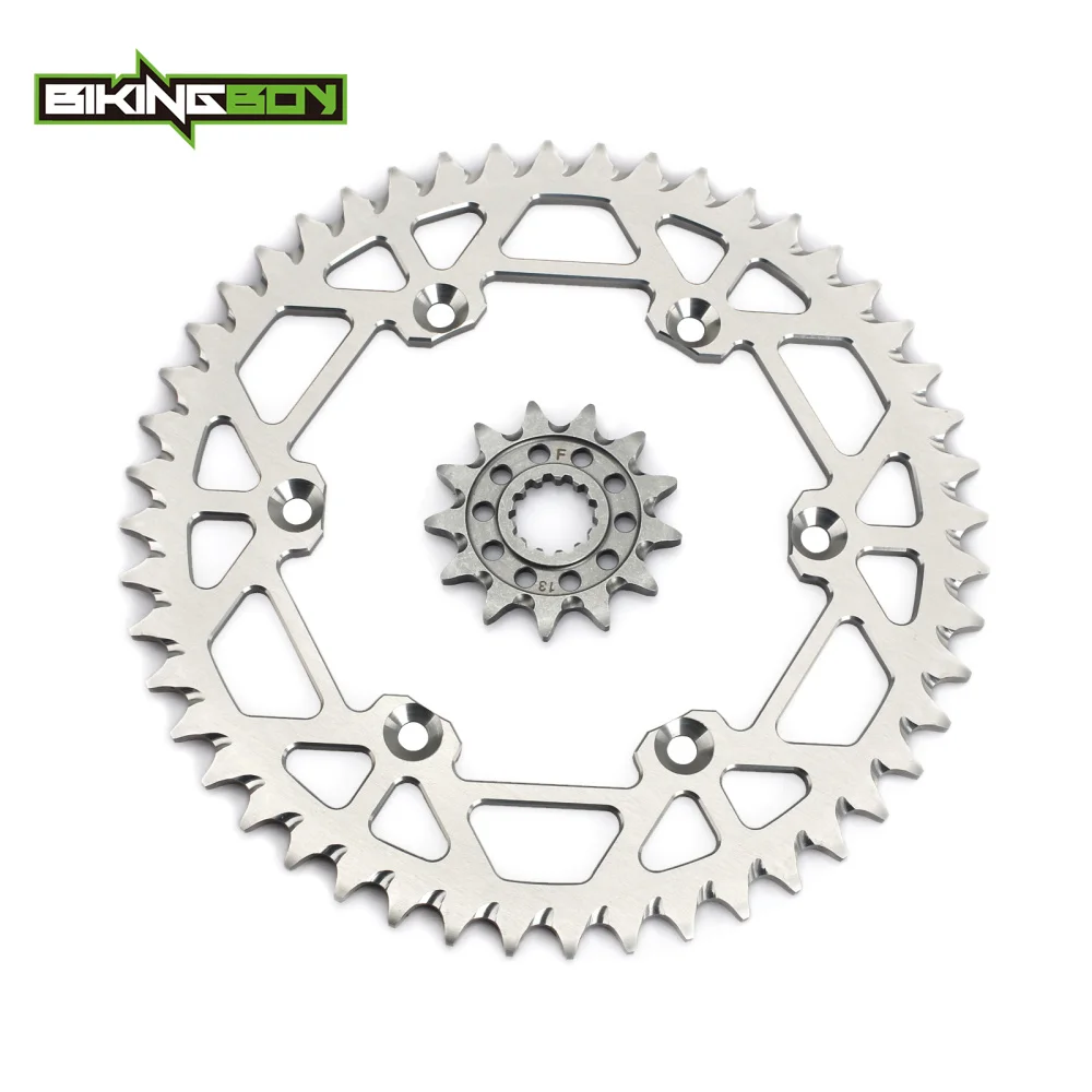BIKINGBOY передняя 13T Задняя 48 T 52 Звездочка для Kawasaki KLX 450 R 2007 2008 2009 2010 2015 KX F 06 07 08 09 10 11 12
