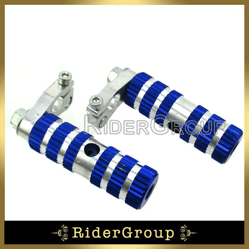 Синие гоночные подножки подножники для карманного велосипеда Minimoto 47cc 49cc MTA1 MTA2 47CC