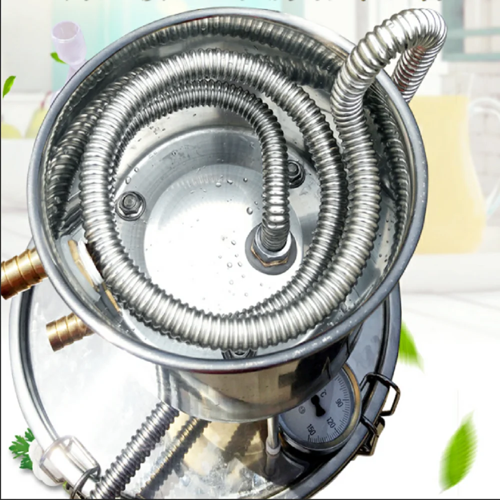 YUEWO Сделай Сам 10L/22L/36L/55L Самогонный аппарат без спирта, домашний дистиллятор из нержавеющей стали 304, Набор для изготовления вина