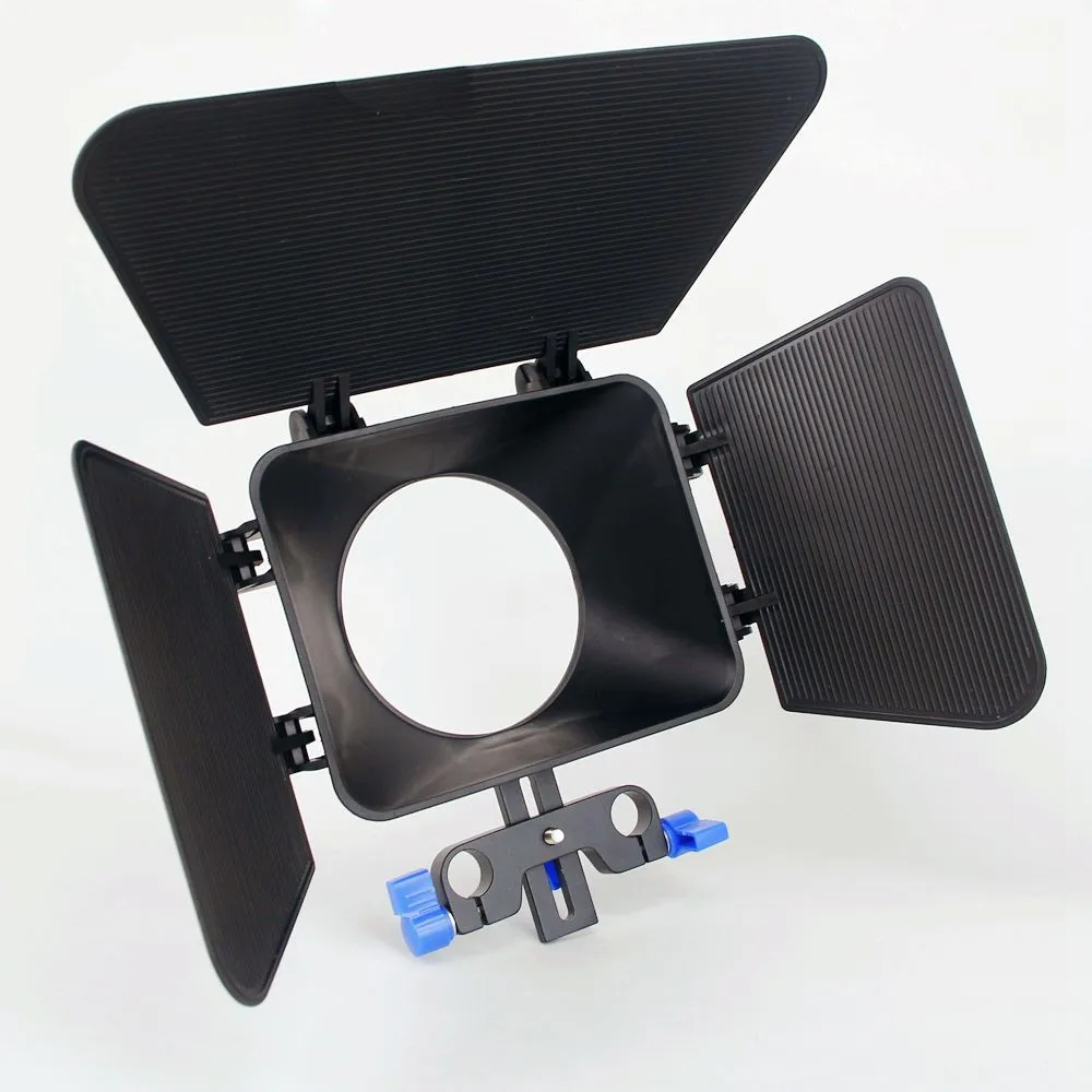 Матовая коробка солнцезащитный козырек для 15 мм рельсовая штанга Follow Focus Rig Viltrox