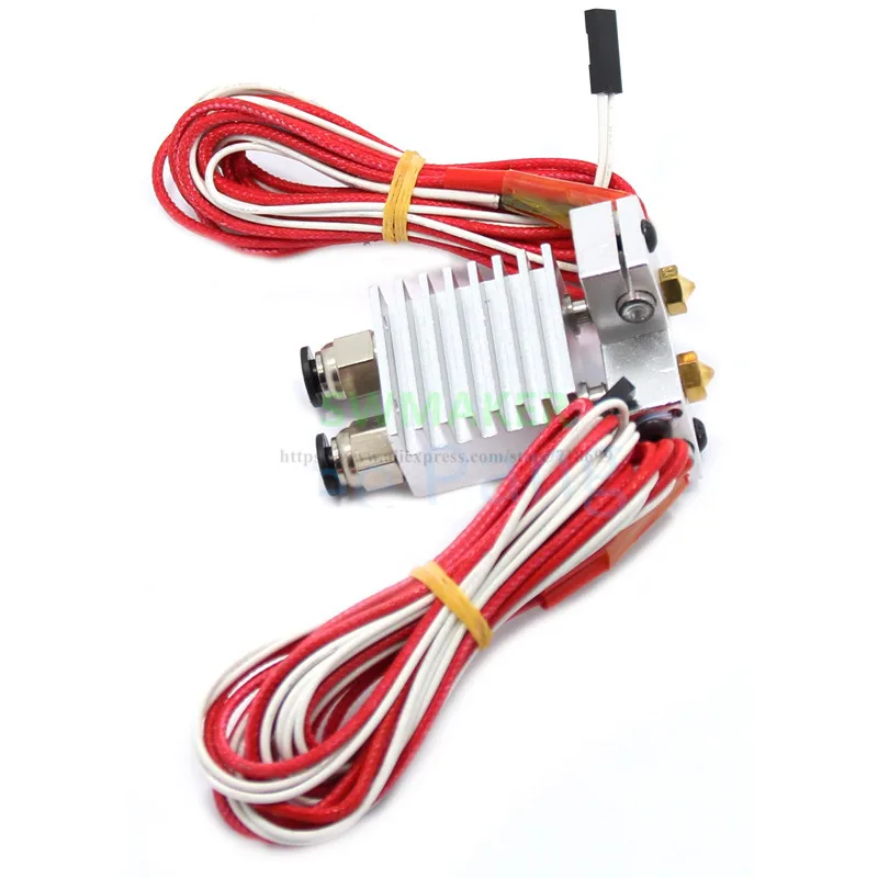 Hotend Silver Chimera набор hotend для экструзии V6 с двойной головкой j-Head 0 4 мм сопло 3D