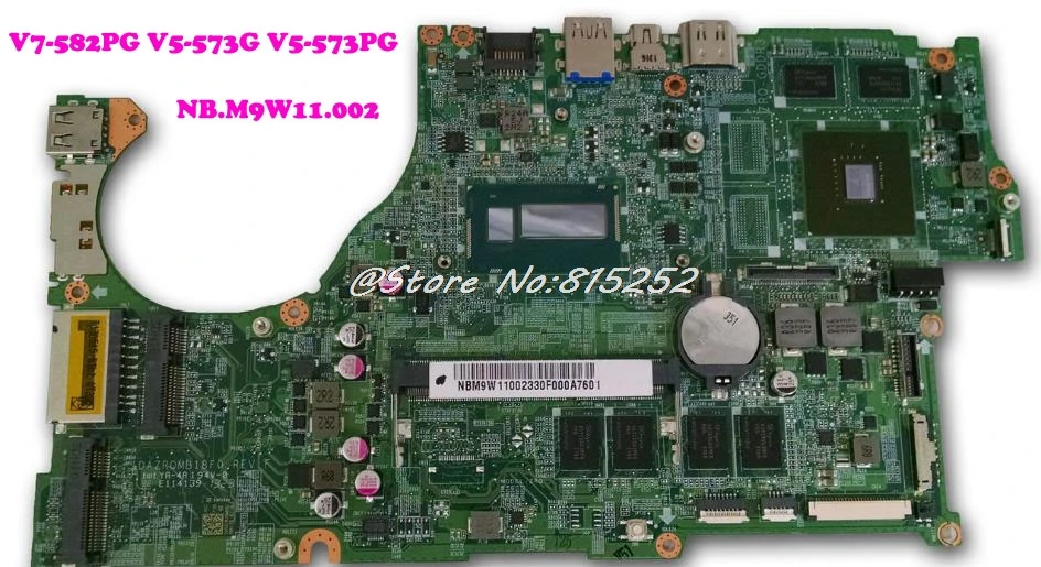 Ноутбук материнская плата для Acer V5 V7-582PG V5-573G V5-573PG i7-4500U VRAM NB. M9W11.002 и