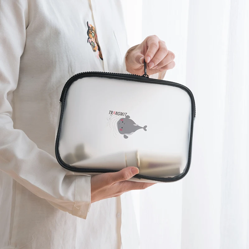 Модный из ПВХ прозрачный косметичка для женщин дорожный водонепроницаемый