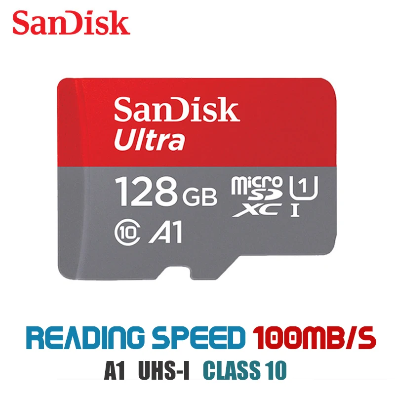 Sandisk micro sd карта 16 ГБ 32 ГБ 64 Гб 200 ГБ карта памяти micro sd 128 ГБ 256 Гб класс 10 до 98 МБ/с./с sd-карта - Емкость: A1 128G